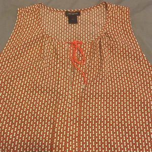 Ann Taylor 100% Polyester Sleeveless